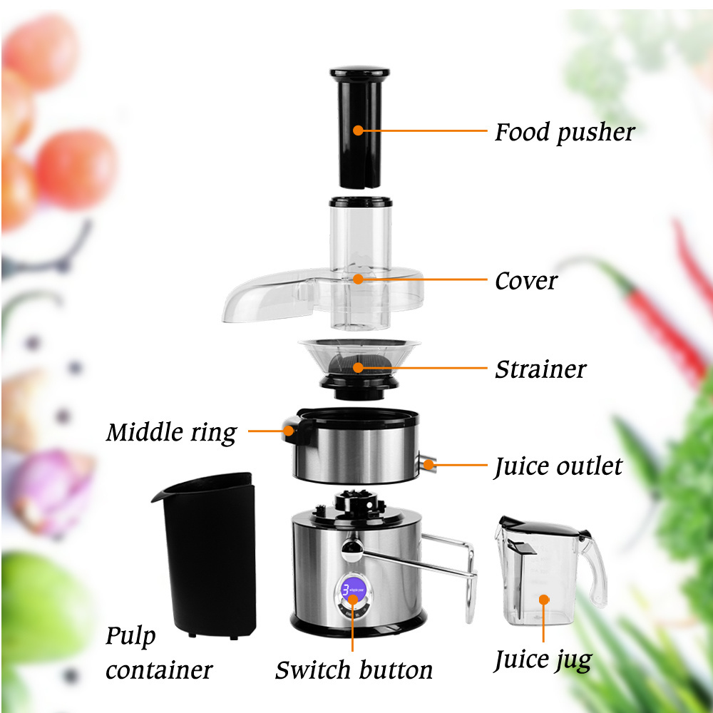 Outai multi-purpose factory price 500W 1000W cocina electrica blender bottles kitchenaidS electromenager stainless steel juicer