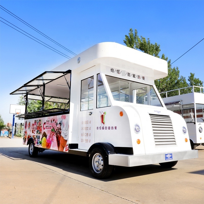 Snack truck multifunctional dining car mobile stall electric four-wheel breakfast fast food mobile scenic spot sales car