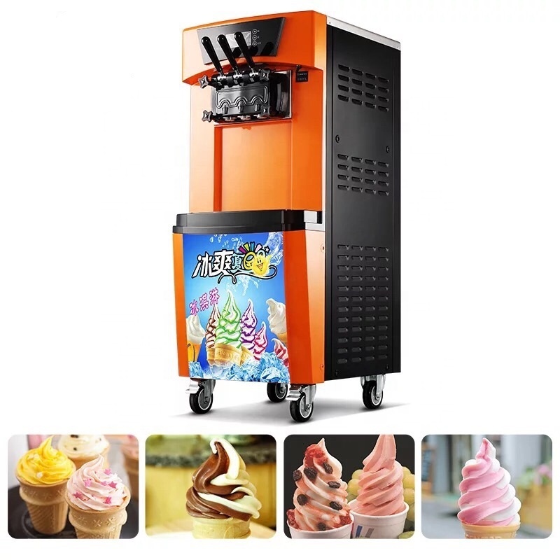 2022 High Quality Soft Serve 3 Flavor Used vending frozen yogurt machine / ice cream machine for sale  with Super performance