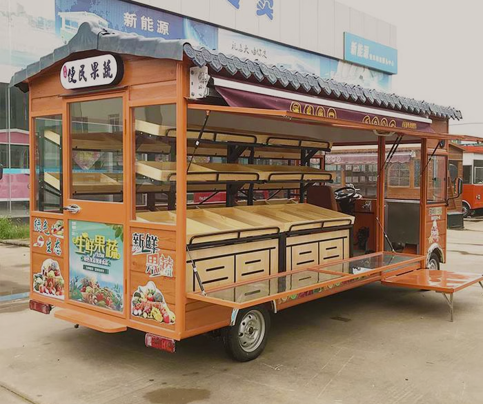 Custom Big Mobile Food Vending Trailer Ice Cream Fruit Carts for Sale Fruit and Vegetables Vehicle