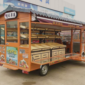 Custom Big Mobile Food Vending Trailer Ice Cream Fruit Carts for Sale Fruit and Vegetables Vehicle