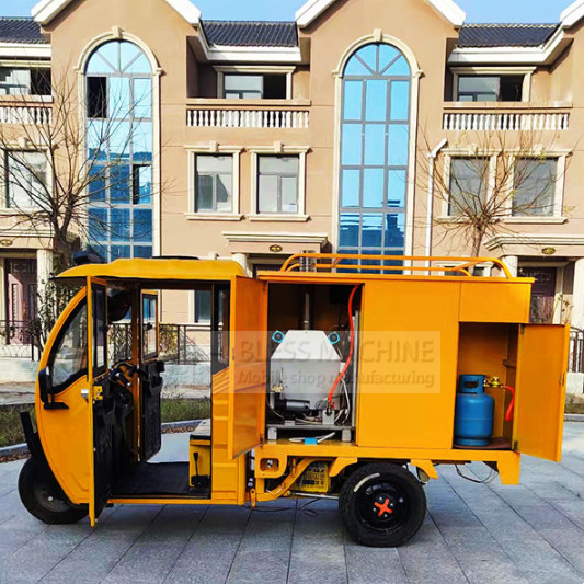 2022  hot selling  factory outlet  mobile electric car washing tricycle pedicab three-wheeler with trade assurance