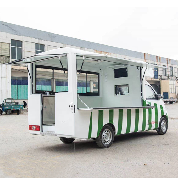 New Style Small Hot Dog Pizza Food Cart Snacks Coffee Van Mobile Kitchen Food Kiosk Ice Cream Truck For Sale