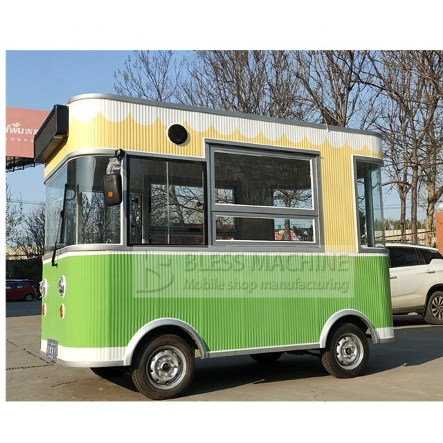 Food Caravan Carts And Mobile Kitchen Concession Food Trailer Fully Equipped Kitchen Fast Food Truck With Full Kitchen