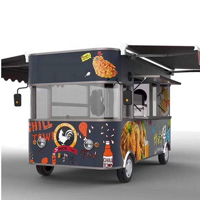 Super performance mobile food truck with low investment