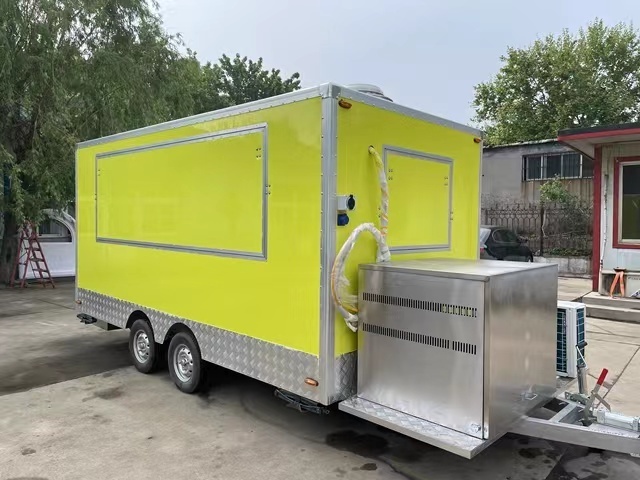 High productivity and low consumption food truck stainless steel/food truck awning