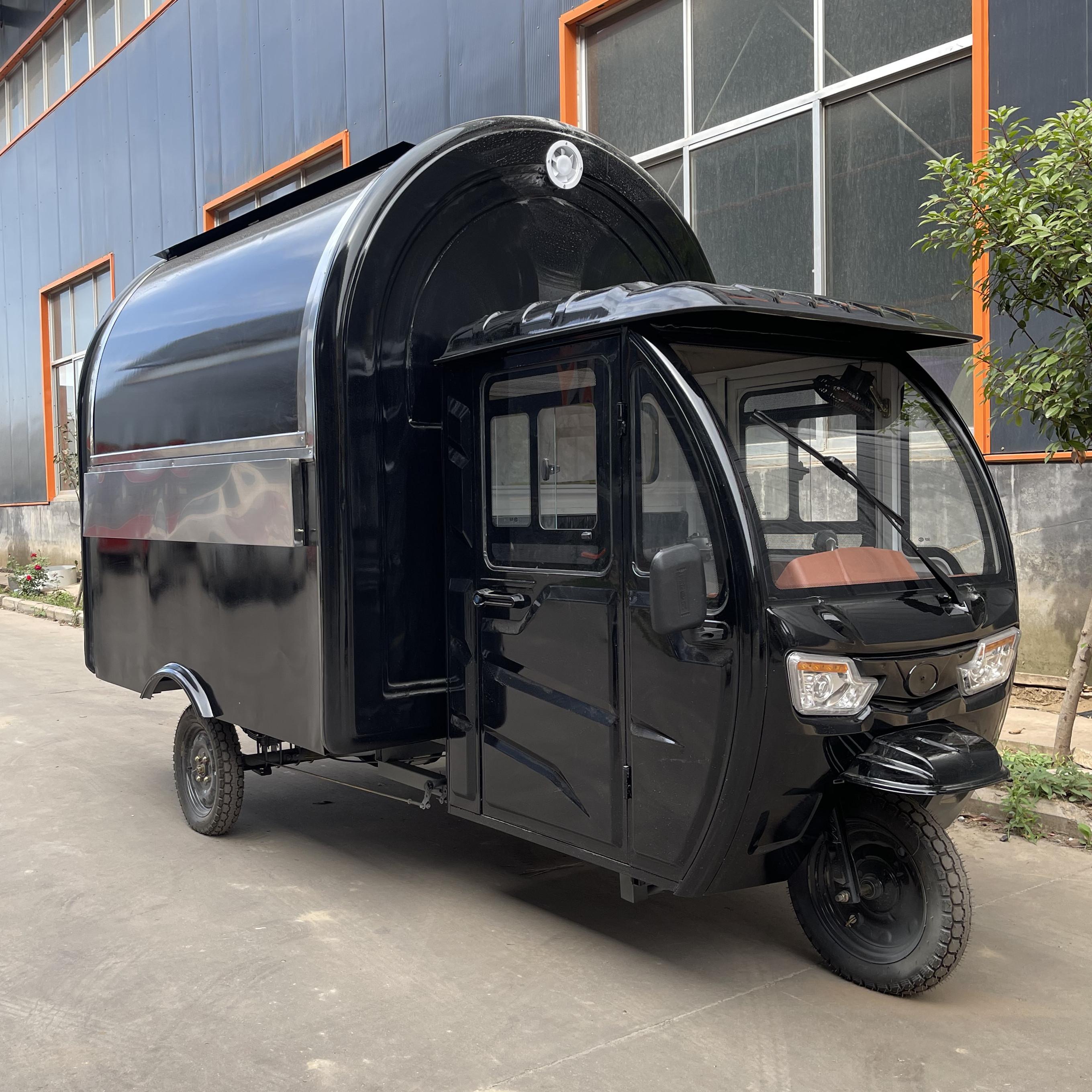 factory outlet multipurpose mobile electric fast food snack beverage drinks ice cream coffee  tricycle pedicab three-wheeler