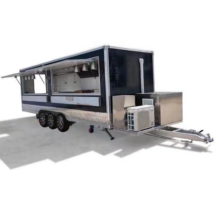 New Style Custom BBQ Concession Trailer Mobile Bar Coffee Cart Cheap Mobile Food Truck with Fully Equipped Food Trailer