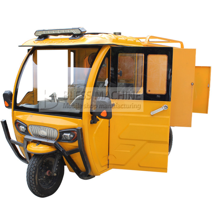 2022  hot selling  factory outlet  mobile electric car washing tricycle pedicab three-wheeler with trade assurance