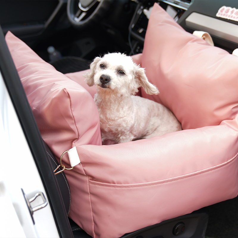 2023 Dog Car Seat for Travel Large Portable Dog Car Booster Seat Anti Collapse Breathable Pet Seat Nest Bed