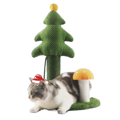 Wholesale Pet Toys Christmas Cat Tree Tower House Sisal Scratching Board Cat Climbing Tree