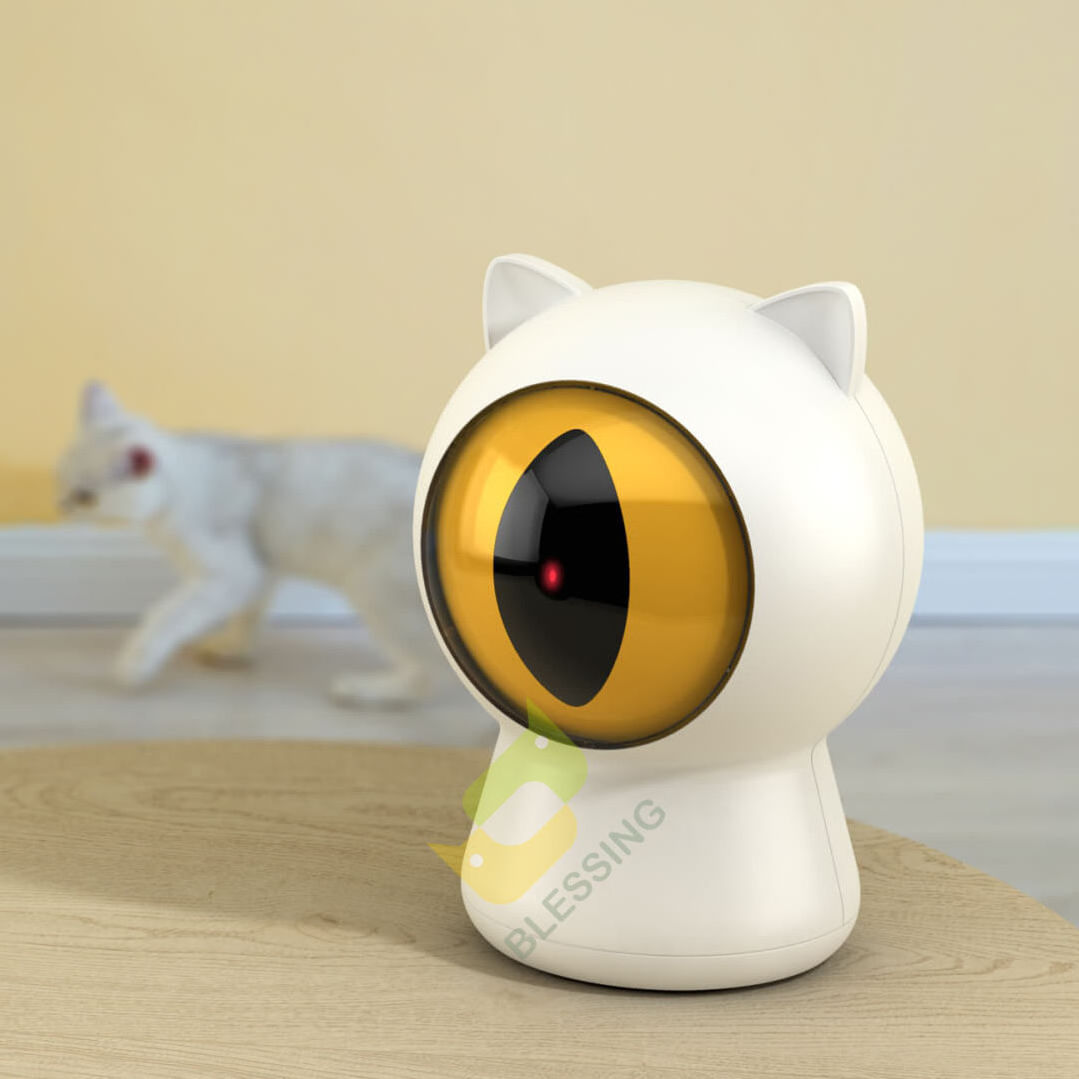 Automatic Electronic Pet Toys Cat Eye Interactive Cat Laser Teasing Toys With App Intelligent Control Cat Laser Toy