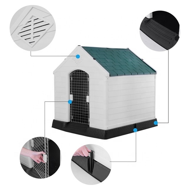 Modern Design Commercial Outdoor Plastic Pet Dog House Kennel Crate