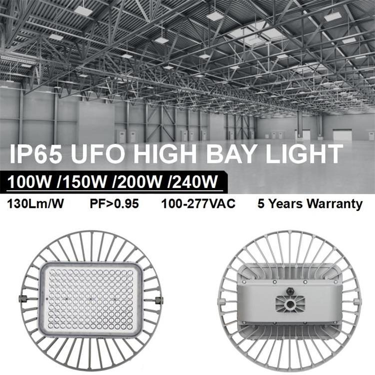 Commercial UFO LED High Bay Light 100W Warehouse Shop Workshop Industrial Factory LED High Bay Light