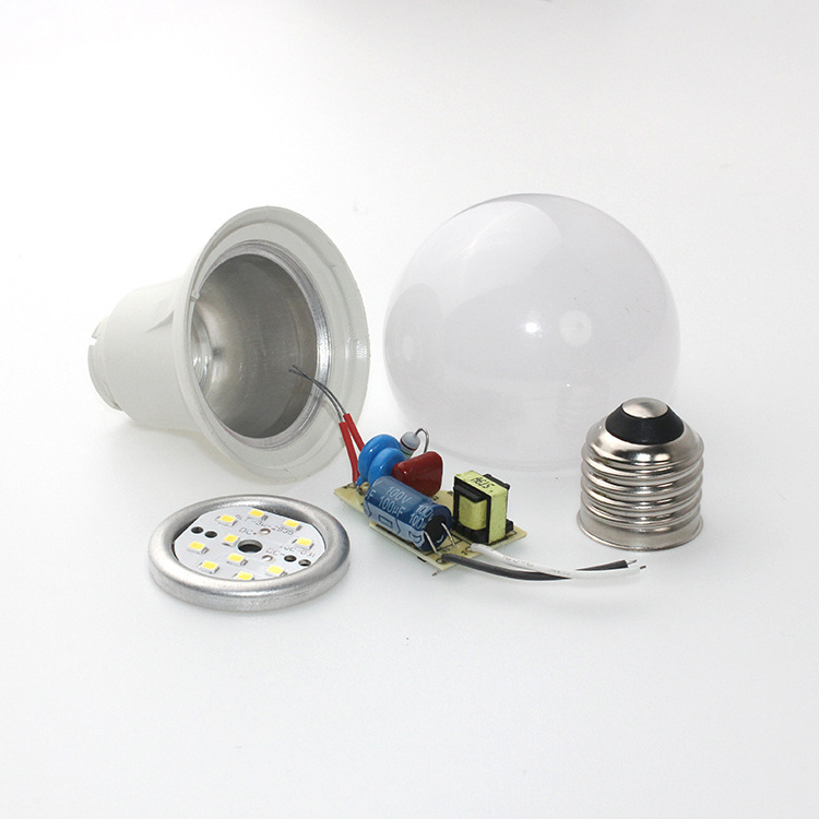 3W 5W 7W 9W 12W 15W 18W Bombillo E27 B22 LED Bulb Light Driver 9 Watt SKD Raw Material