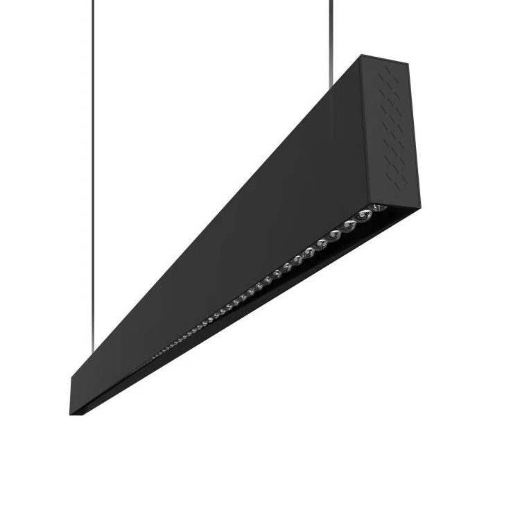 Office 36W Lens LED Linear Lighting Fixture 4ft Aluminum Profile Suspended Linear LED Lights