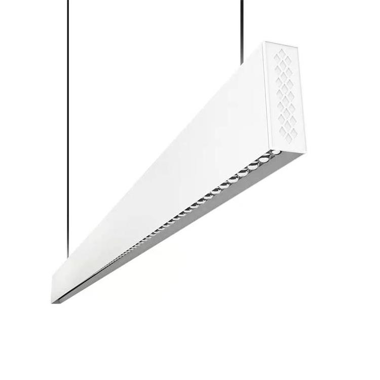 Office 36W Lens LED Linear Lighting Fixture 4ft Aluminum Profile Suspended Linear LED Lights