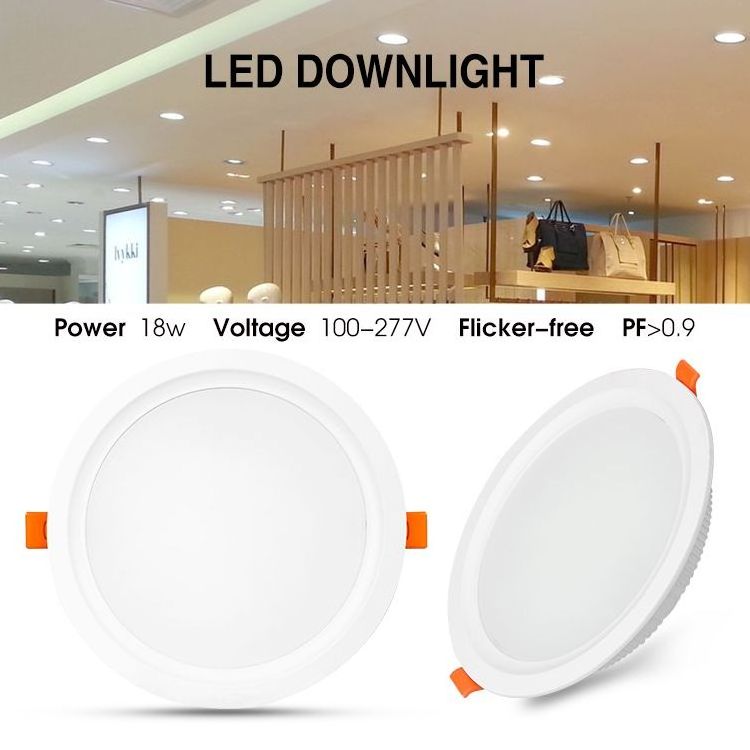 Indoor Lighting LED Downlight COB Recessed Downlight 9W 12W 18W 24W COB LED Downlight for Hotel