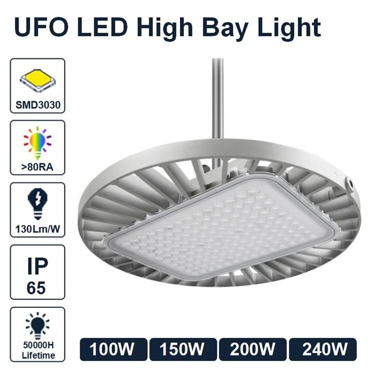 Commercial UFO LED High Bay Light 100W Warehouse Shop Workshop Industrial Factory LED High Bay Light