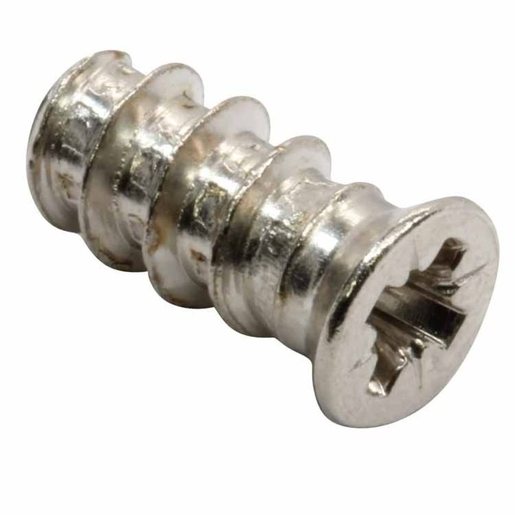 Nickel Plated Pozidrive Euro Screw for Plastic Dowel Slide and Hinge Screw Factory