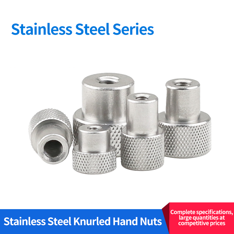 1/4' M3/M4/M5/M6/M8/M10/M12Round Flanged Handwheel Handle Hand Tighten nut knurled adjustment thumb knob nut