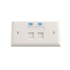 New Arrival USA Type Wall Outlet Keystone Jack Double Socket One Two Port Wall Network Face plate rj45 Faceplate