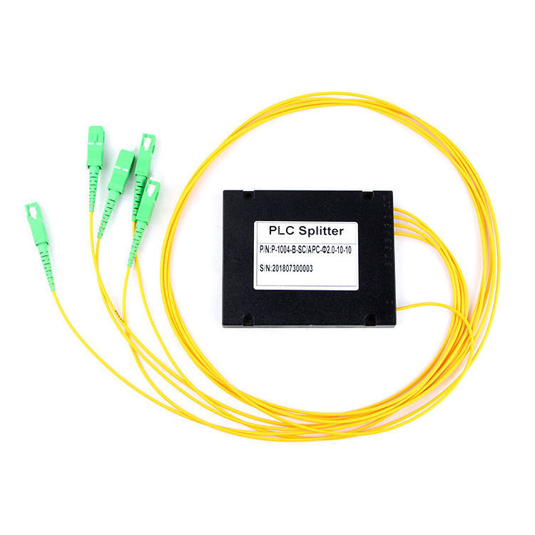 1*4 Sc upc abs Box fbt Fiber optic coupler 1*4 SM 1310/1550nm Dual Window 50/50 Ratio fbt fiber optic splitter