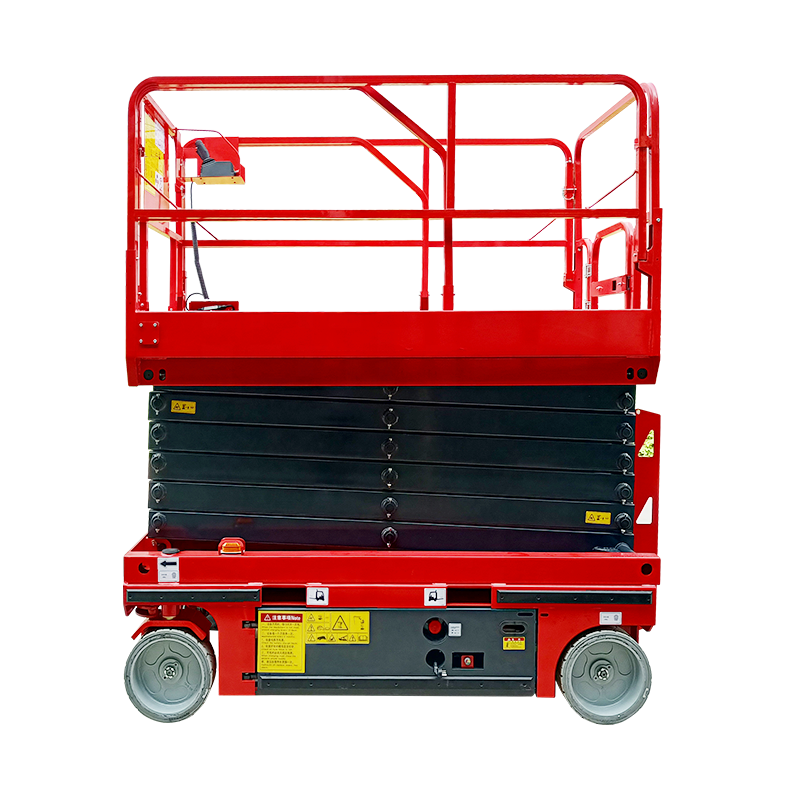 Propelled Lifts Table with Four Support Legs and Anti Skateboard Electric Scissor Lifts with Overload Protection System