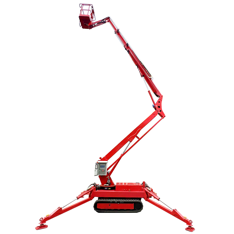 articulating track man lift spider boom lift aerial articulated arm crawler lifting platform