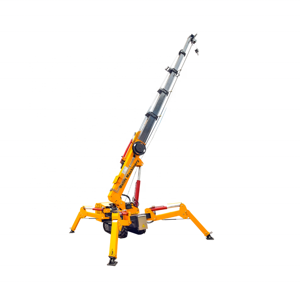 Factory Supply New 3t 5t 8t Portable Hydraulic Small Crawler Car Spider Crane With CE EPA EURO Engine