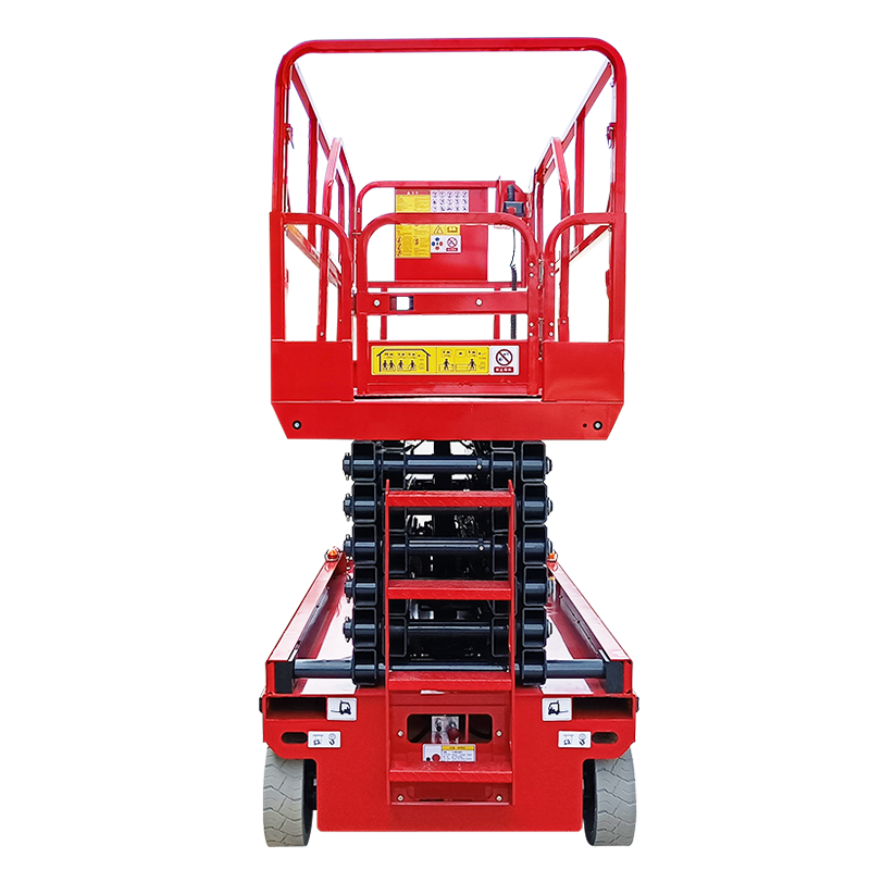 Propelled Lifts Table with Four Support Legs and Anti Skateboard Electric Scissor Lifts with Overload Protection System