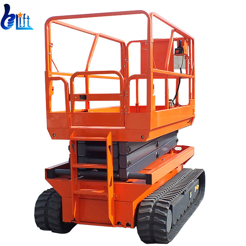 6.5m 6m 8m 10m 12m Mini Crawler Self Propelled Tracked Scissor Lift For Field