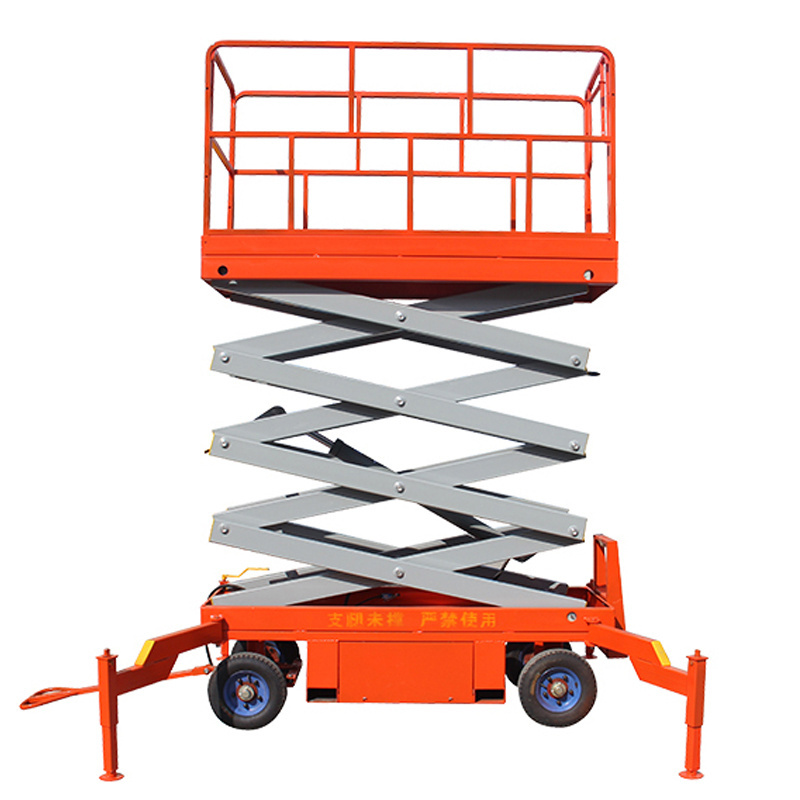 Jlg Scissor Lift Electric Man Lift 6M 12M Single Person Lift With 500Kg Load Capacity