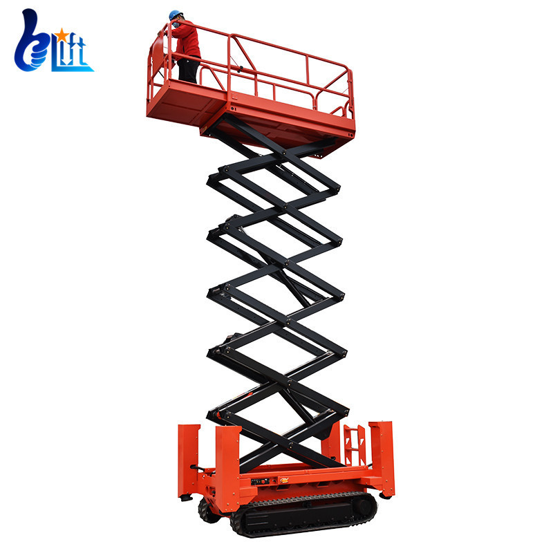 6.5m 6m 8m 10m 12m Mini Crawler Self Propelled Tracked Scissor Lift For Field