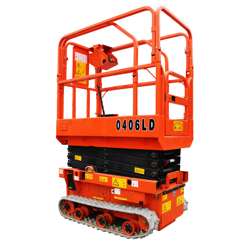 6.5m 6m 8m 10m 12m Mini Crawler Self Propelled Tracked Scissor Lift For Field