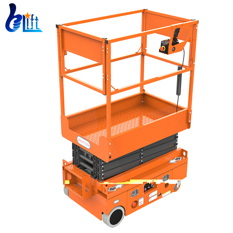 European Indoor 5m mini electric aerial work platform small scissor lift