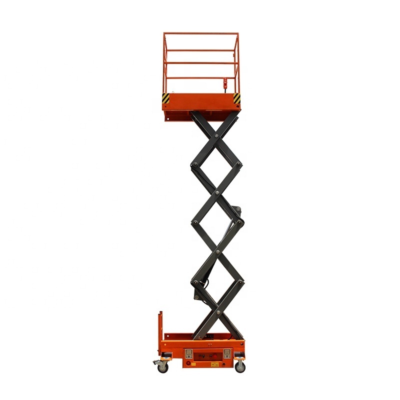 Compact indoor 5m 6m Portable 300kg Hydraulic mini aerial manlift work platform electric small mobile scissor lift