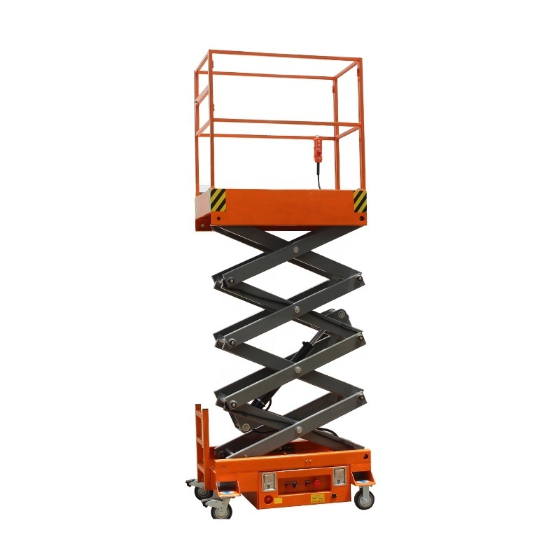 Compact indoor 5m 6m Portable 300kg Hydraulic mini aerial manlift work platform electric small mobile scissor lift