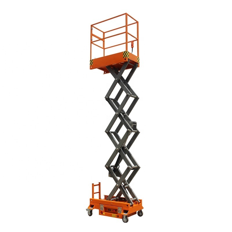 Compact indoor 5m 6m Portable 300kg Hydraulic mini aerial manlift work platform electric small mobile scissor lift