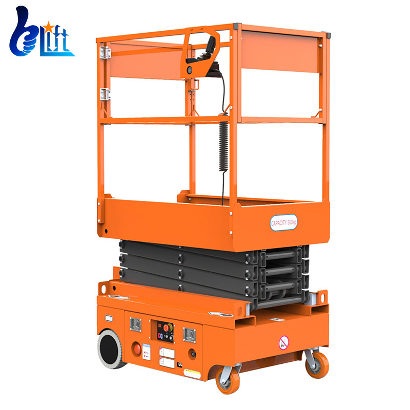 European Indoor 5m mini electric aerial work platform small scissor lift