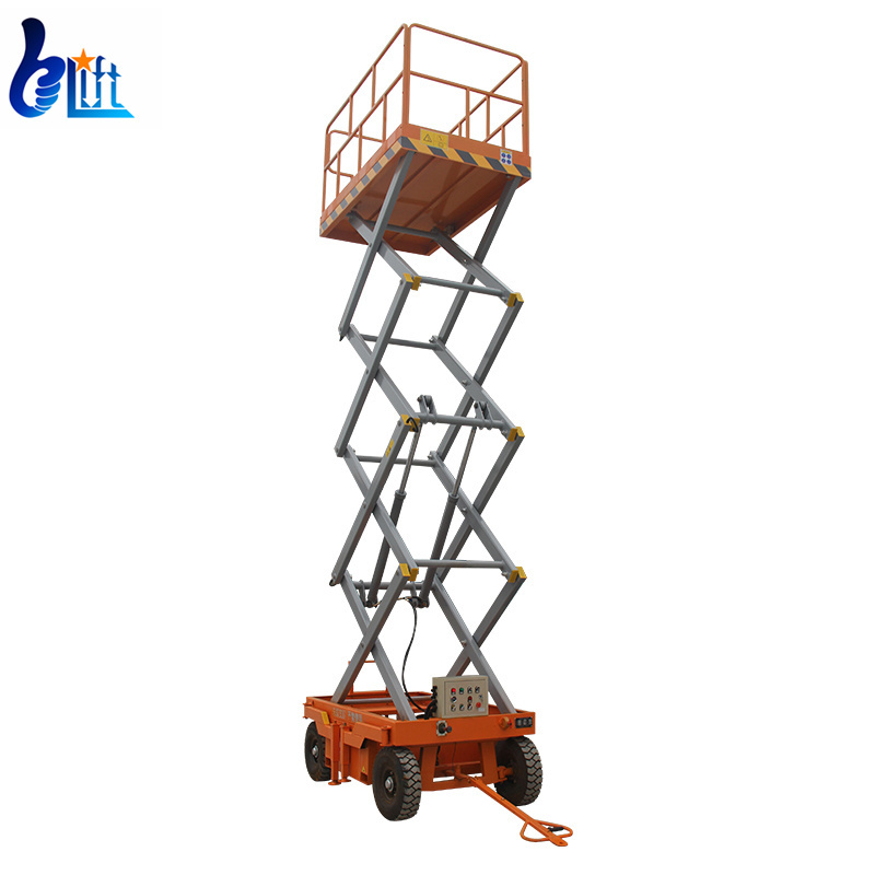 Mobile Scissor Lift Scaffolding 18M 500Kg Hydraulic Electric Lift Mobile Scissor