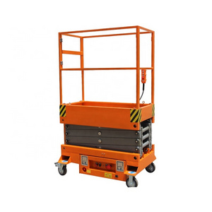 Compact indoor 5m 6m Portable 300kg Hydraulic mini aerial manlift work platform electric small mobile scissor lift