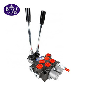 Blince Dump truck excavator forklift P40 P60 P80 P120 Manual Joystick  pneumatic Operated  Monoblock Directional Control Valve