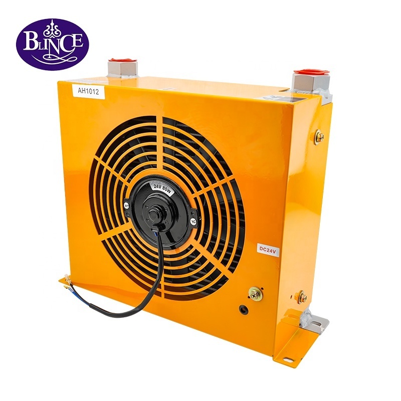 High Quality AH1012T-CA 100L/min Hydraulic Engine Oil Air Cooler Fan Hydraulic Oil