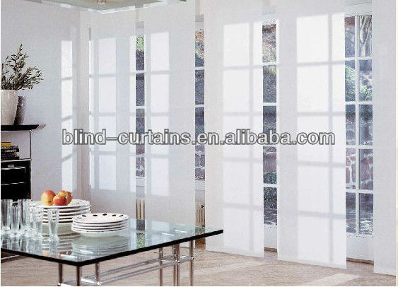 Home Decorative Sliding Translucent Panels/sliding Panel Track Blind Multifunctional Curtains Roller Shades,vertical Wide Blade