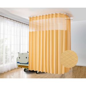 Hot Sales Hospital Antibacterial Flame Retardant Cubicle Curtain Hospital Partition Curtain Fabric Medical