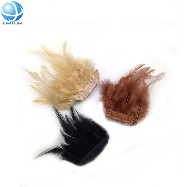 China rhinestone shoe welt ostrich feather flowers clip on shoe accessories jewelry for shoes