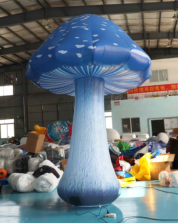 Outdoor Large Inflatable Mushroom with Led Light / Led Mushroom Backyard Decoration for Event   Party