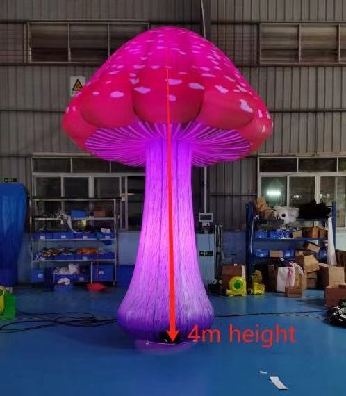 Outdoor Large Inflatable Mushroom with Led Light / Led Mushroom Backyard Decoration for Event   Party