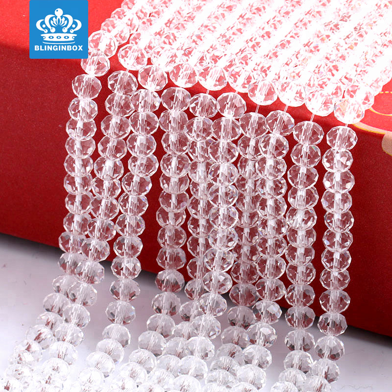 Factory Wholesale High Quality Glass Crystal Rondelle Beads For Jewelry DIY Decoration